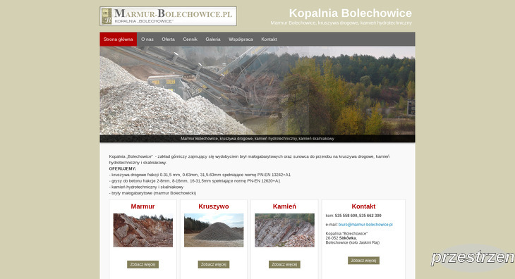 PRZEDSIĘBIORSTWO KAMIENIA BUDOWLANEGO BOLECHOWICE SP Z O O